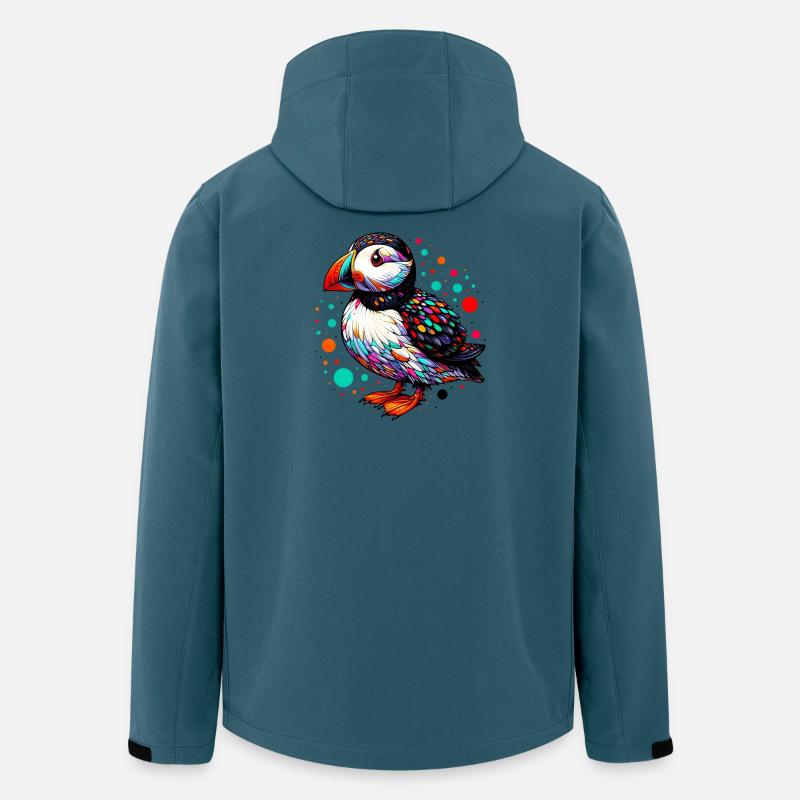 Papageitaucher - Recycelte Männer Softshell-Jacke von Stanley/Stella - Dunkles Petrol