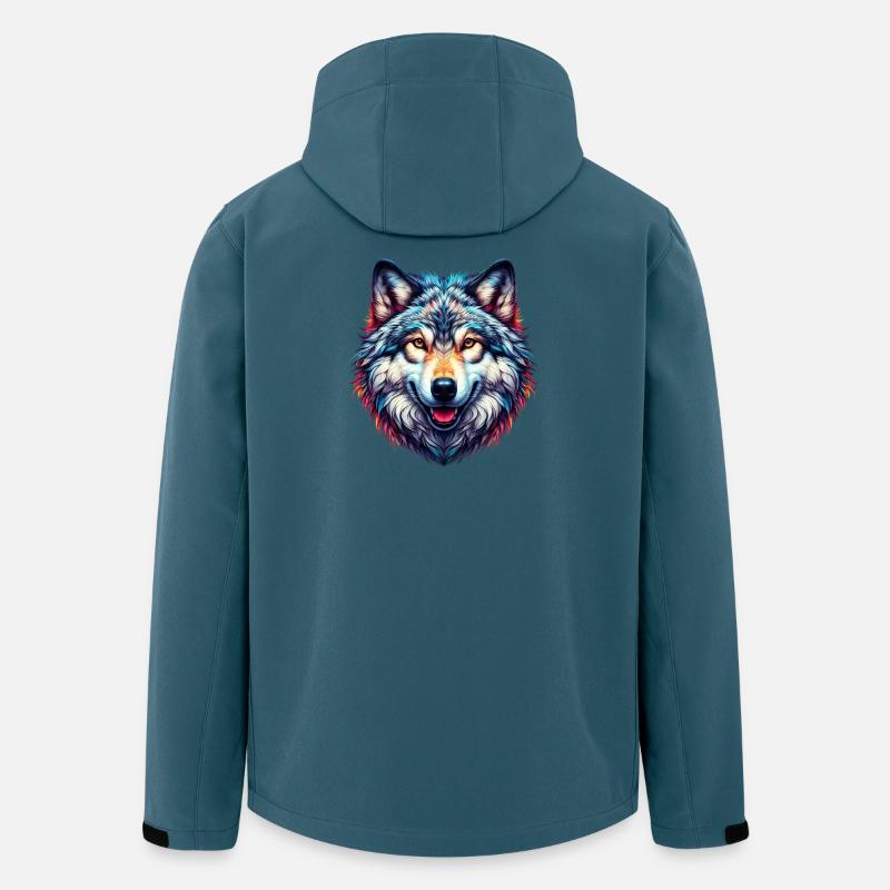 Wolf - Recycelte Männer Softshell-Jacke von Stanley/Stella - Dunkles Petrol