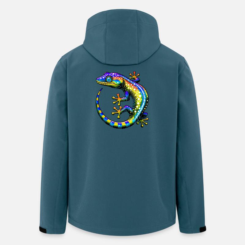 Gecko - Recycelte Männer Softshell-Jacke von Stanley/Stella - Dunkles Petrol