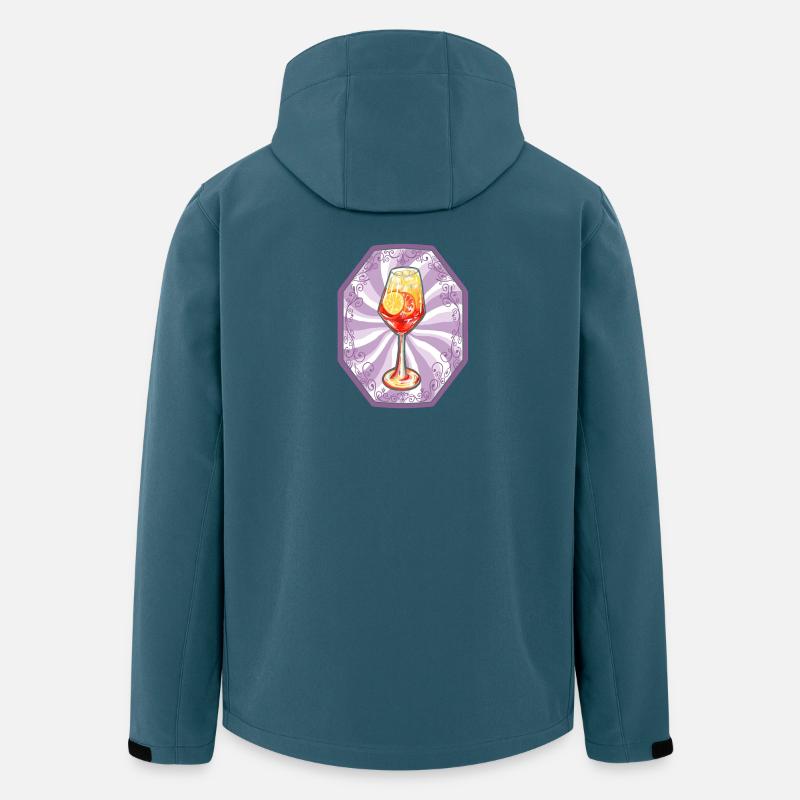 Summer Cocktail Illustration - Recycelte Männer Softshell-Jacke von Stanley/Stella - Dunkles Petrol