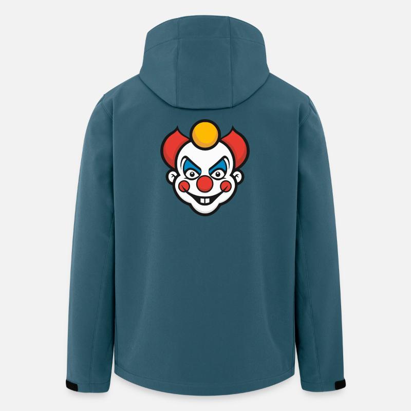 Clown Halloween - Recycelte Männer Softshell-Jacke von Stanley/Stella - Dunkles Petrol