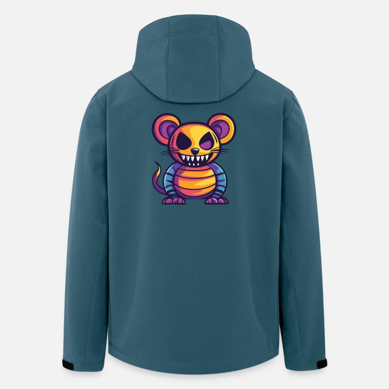 Maus Halloween Comic Zombie - Recycelte Männer Softshell-Jacke von Stanley/Stella - Dunkles Petrol