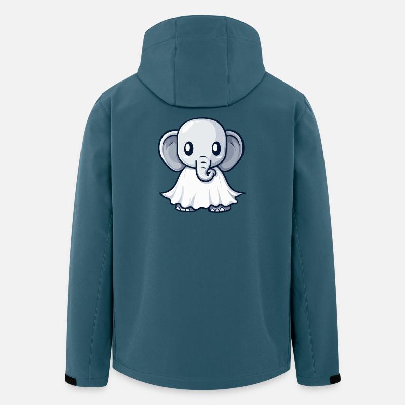 Elephant Halloween Ghost - Men’s Recycled Softshell Jacket by Stanley/Stella - stargazer