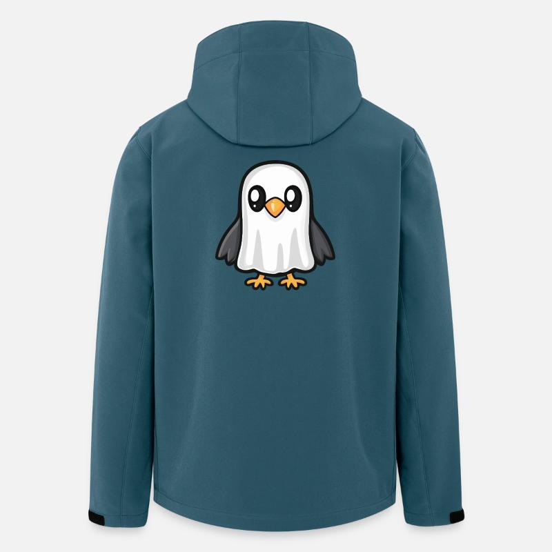 Adler Halloween Geist Vogel - Recycelte Männer Softshell-Jacke von Stanley/Stella - Dunkles Petrol