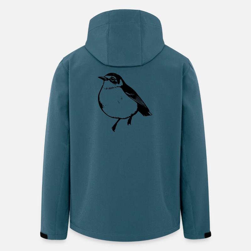 Vogel schwarz schwarzer Vogel - Recycelte Männer Softshell-Jacke von Stanley/Stella - Dunkles Petrol