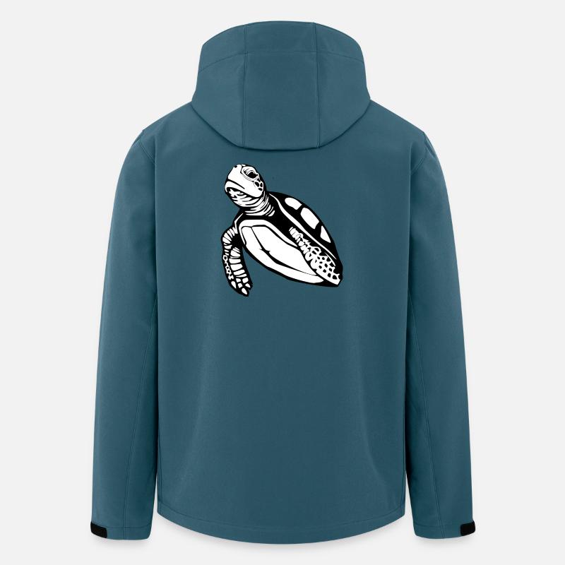 Schildkröte Schildkröten T-shirt Geschenk - Recycelte Männer Softshell-Jacke von Stanley/Stella - Dunkles Petrol