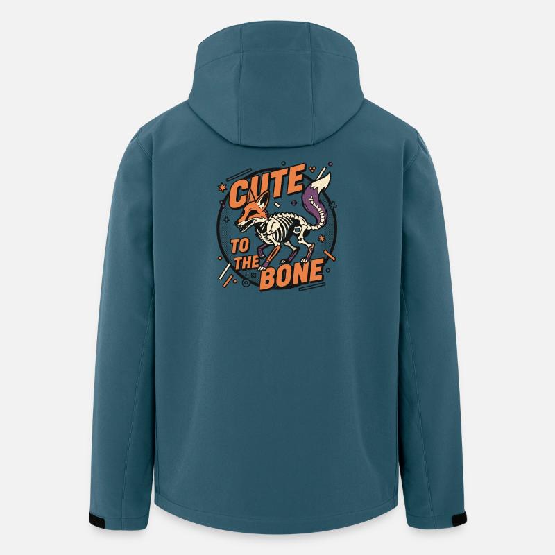 Skeleton Fox: Cute to the Bone - Men’s Recycled Softshell Jacket by Stanley/Stella - stargazer