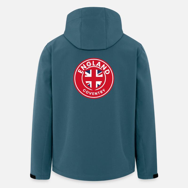 Coventry-England-Wappen - Recycelte Männer Softshell-Jacke von Stanley/Stella - Dunkles Petrol