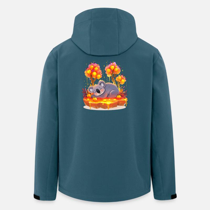 Kuschel Koala im Honigwald - Recycelte Männer Softshell-Jacke von Stanley/Stella - Dunkles Petrol