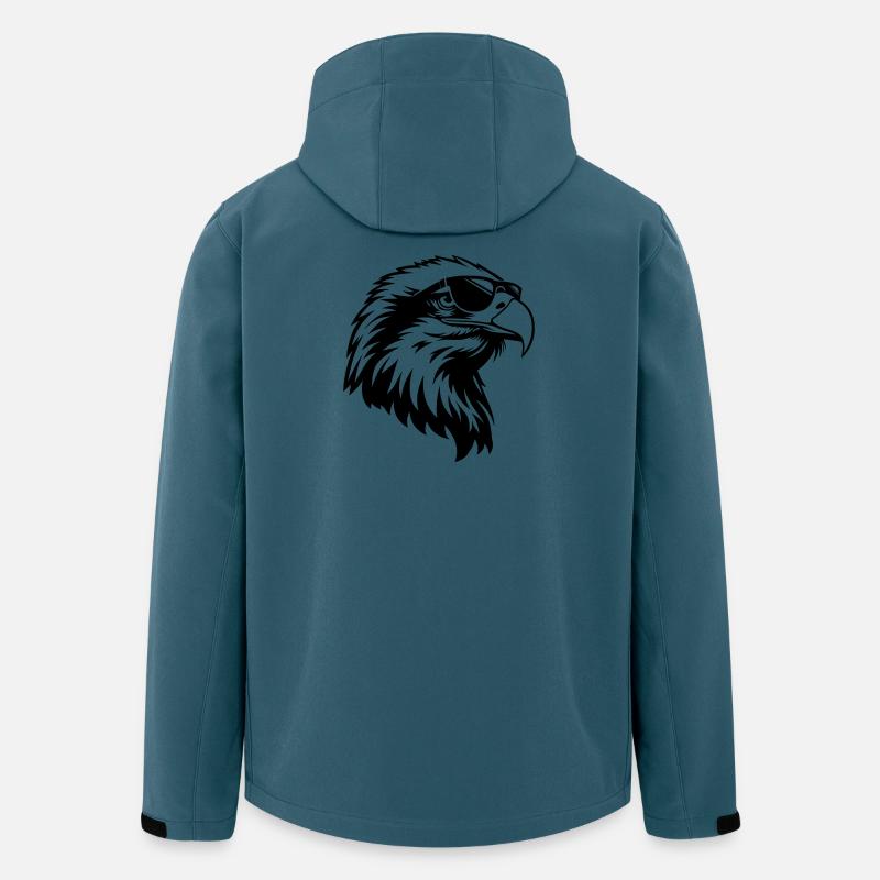 Cool eagle with sunglasses - Men’s Recycled Softshell Jacket by Stanley/Stella - stargazer