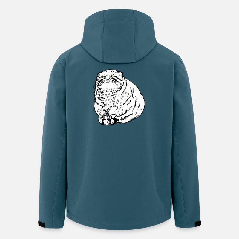 Dicke Katze - Recycelte Männer Softshell-Jacke von Stanley/Stella - Dunkles Petrol