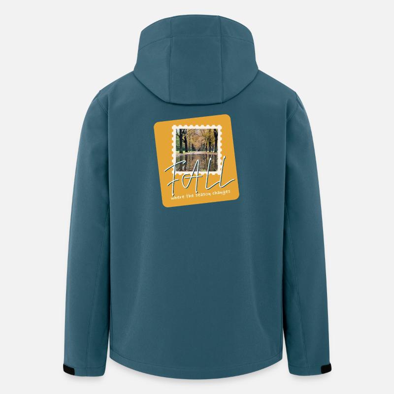 FALL Herbstpfade - Recycelte Männer Softshell-Jacke von Stanley/Stella - Dunkles Petrol