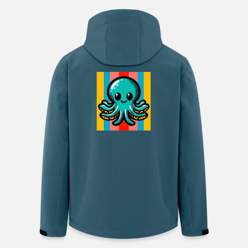 Krake - Recycelte Männer Softshell-Jacke von Stanley/Stella - Dunkles Petrol