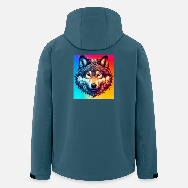 Wolf - Recycelte Männer Softshell-Jacke von Stanley/Stella - Dunkles Petrol