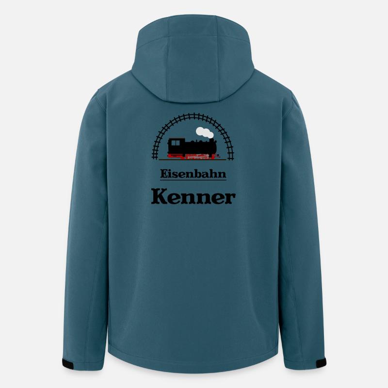 Eisenbahn Kenner - Recycelte Männer Softshell-Jacke von Stanley/Stella - Dunkles Petrol