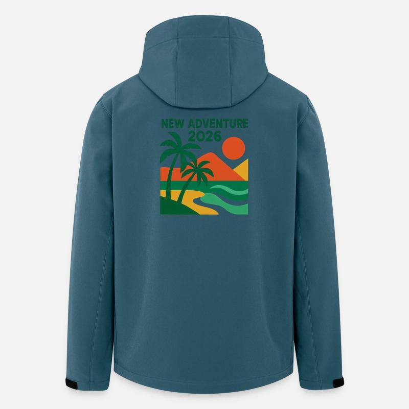 Nouvelle Aventure 2026 - Veste softshell homme en polyester recyclé Stanley/Stella - bleu pétrole foncé