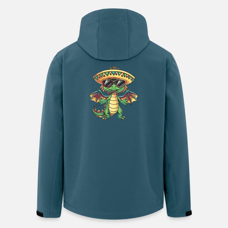 Dragon Funny Sombrero - Men’s Recycled Softshell Jacket by Stanley/Stella - stargazer