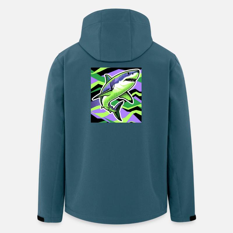 Requin - Veste softshell homme en polyester recyclé Stanley/Stella - bleu pétrole foncé