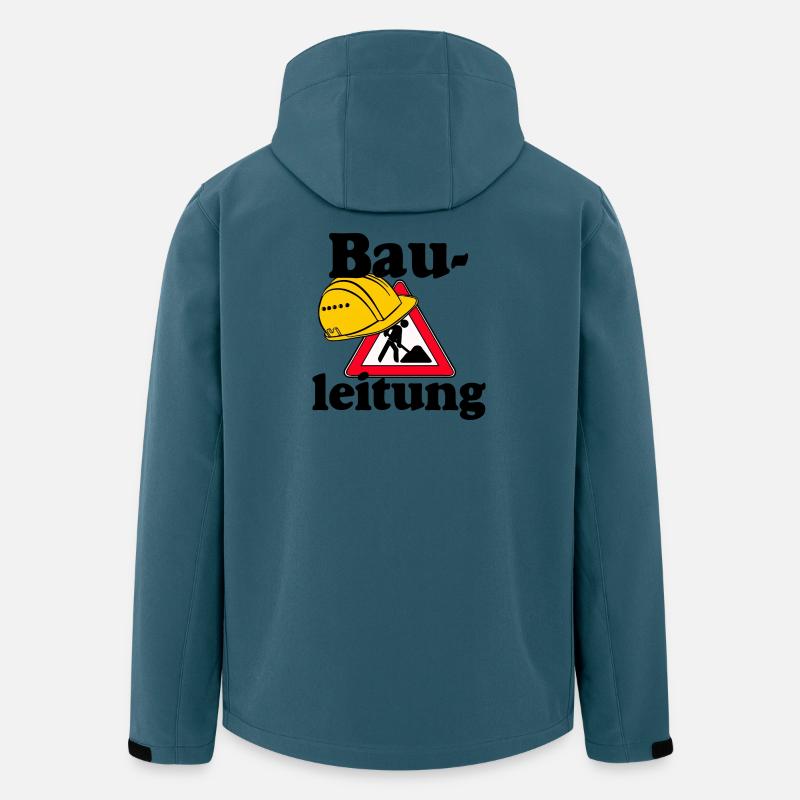 Party Shirt ,Feiern , Karneval, Bauleitung (25) - Recycelte Männer Softshell-Jacke von Stanley/Stella - Dunkles Petrol