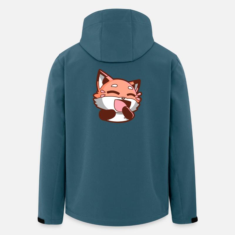 Fuchs Füchse - Recycelte Männer Softshell-Jacke von Stanley/Stella - Dunkles Petrol