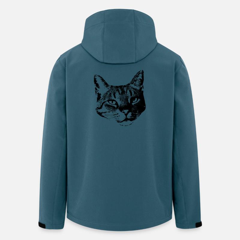Chat Chat Chat Chat Chemise Cadeau - Veste softshell homme en polyester recyclé Stanley/Stella - bleu pétrole foncé