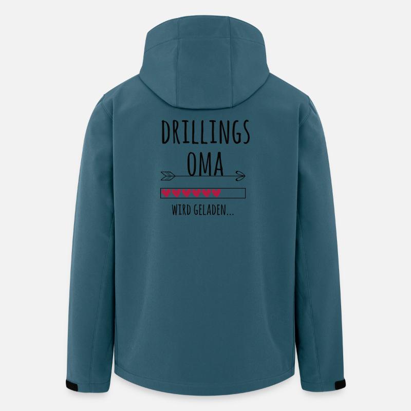 werdende Drillingsoma Schwangerschaft Drillinge - Recycelte Männer Softshell-Jacke von Stanley/Stella - Dunkles Petrol