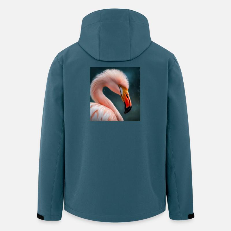 Flamingo - Recycelte Männer Softshell-Jacke von Stanley/Stella - Dunkles Petrol
