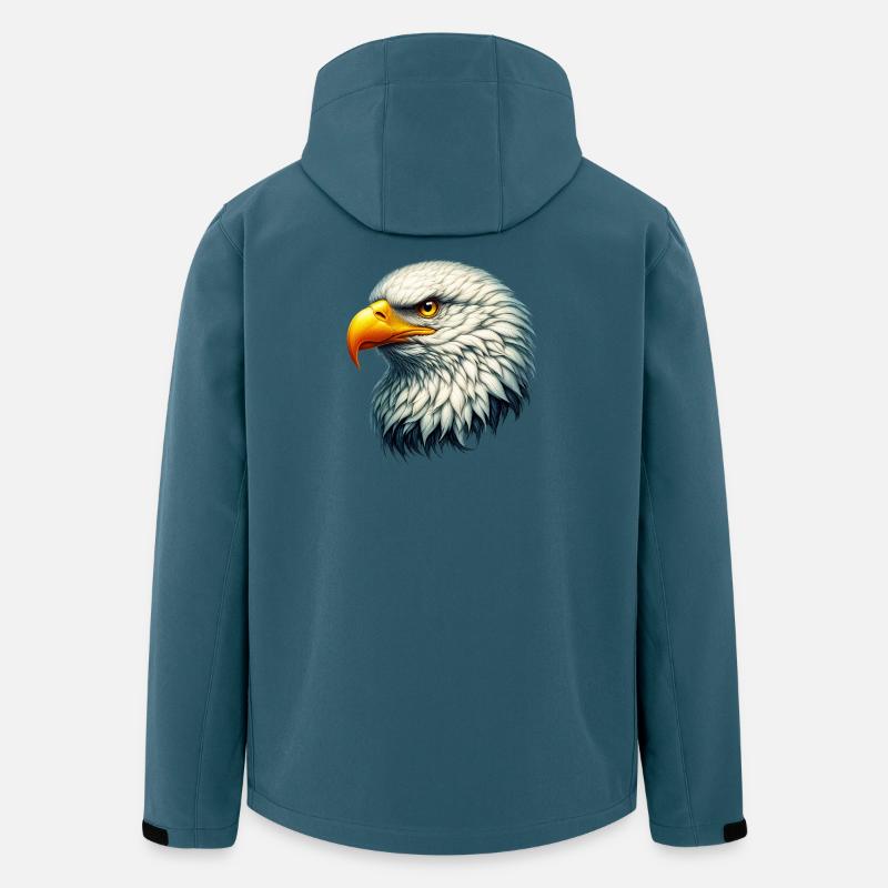 Adler - Recycelte Männer Softshell-Jacke von Stanley/Stella - Dunkles Petrol