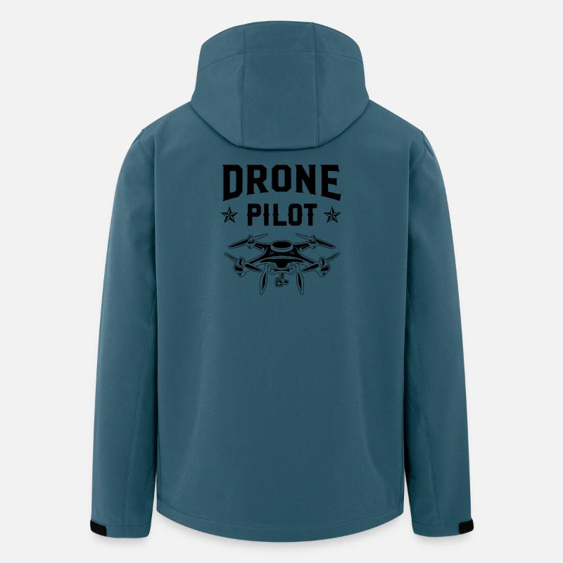 Drohnen-Pilot - Recycelte Männer Softshell-Jacke von Stanley/Stella - Dunkles Petrol