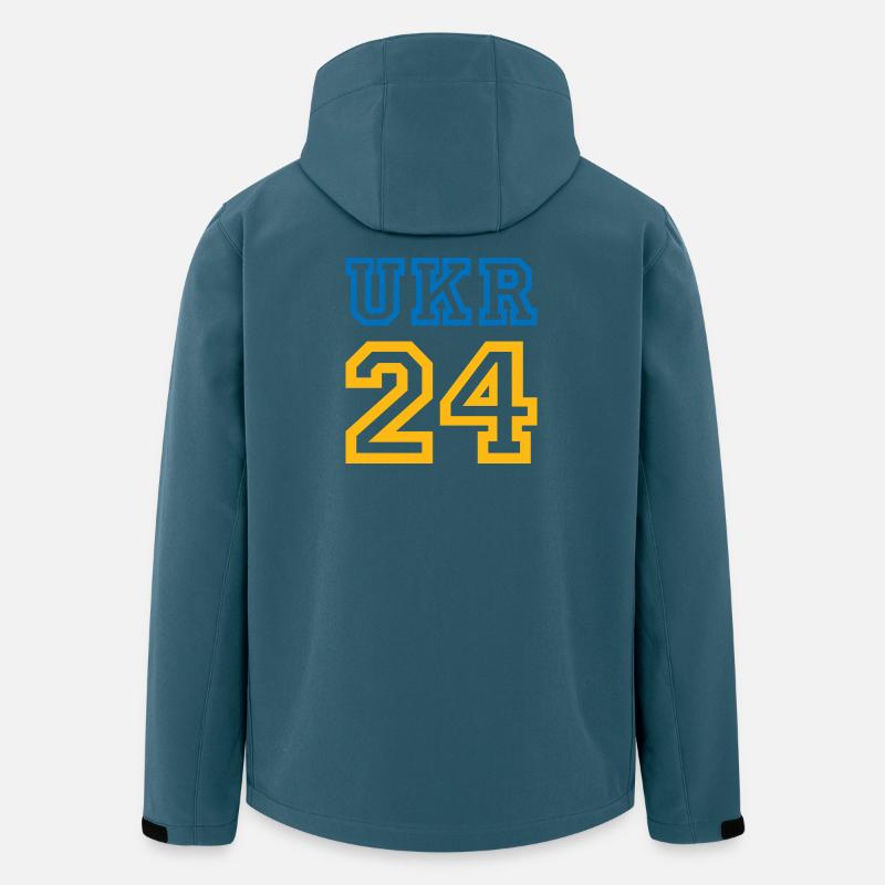 Ukraine Ukraina - Recycelte Männer Softshell-Jacke von Stanley/Stella - Dunkles Petrol
