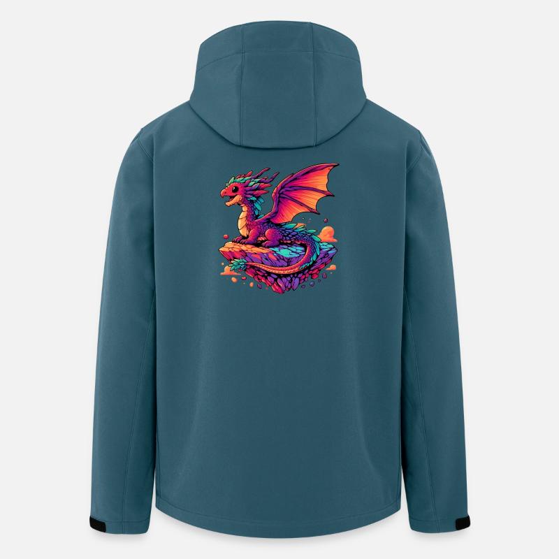 Dragon - Veste softshell homme en polyester recyclé Stanley/Stella - bleu pétrole foncé