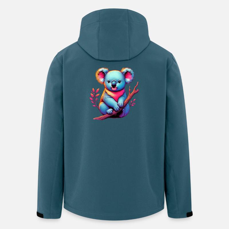 Koala - Recycelte Männer Softshell-Jacke von Stanley/Stella - Dunkles Petrol