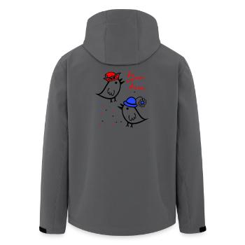 da simmer dabei, Karneval - Recycelte Männer Softshell-Jacke von Stanley/Stella - Dunkles Petrol - Hinten - AI Model Male 185 light (185cm)
