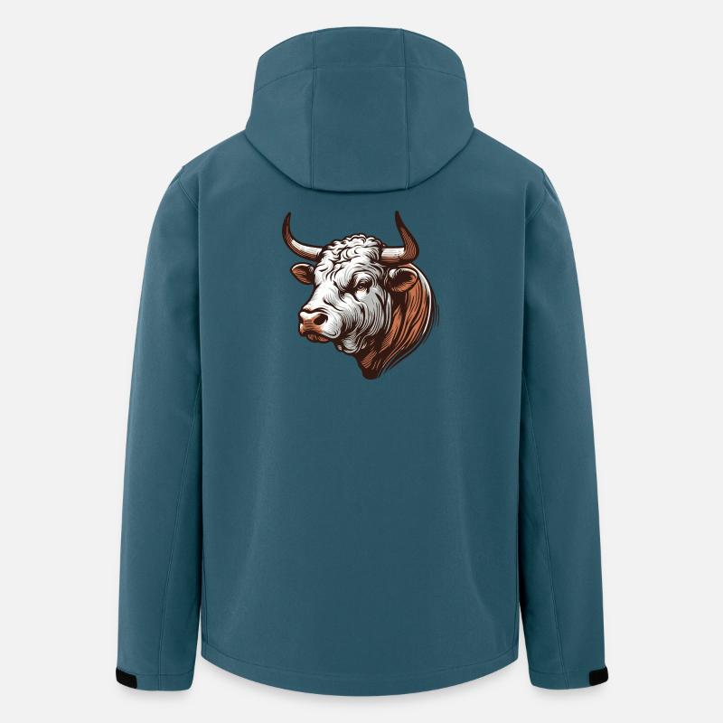 Stier - Recycelte Männer Softshell-Jacke von Stanley/Stella - Dunkles Petrol