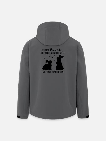 Freunde Hasen Leben - Recycelte Männer Softshell-Jacke von Stanley/Stella - Dunkles Petrol