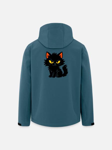 Chaton doux - Veste softshell homme en polyester recyclé Stanley/Stella - bleu pétrole foncé