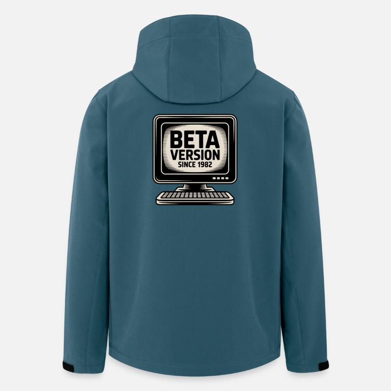 Retro Computer Beta Version Design - Men’s Recycled Softshell Jacket by Stanley/Stella - stargazer