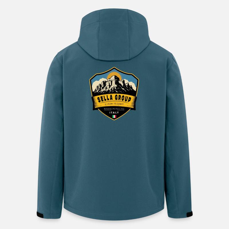 Sella Group , Dolomiten, Italien - Recycelte Männer Softshell-Jacke von Stanley/Stella - Dunkles Petrol