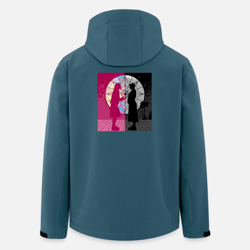 Eine Anspielung auf Wednesday - Recycelte Männer Softshell-Jacke von Stanley/Stella - Dunkles Petrol