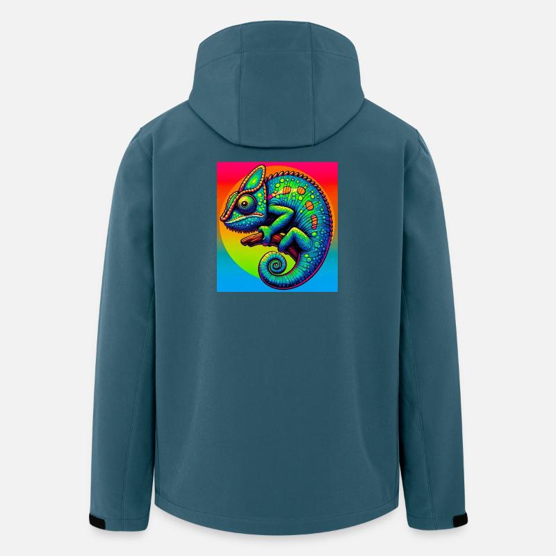 Chamäleon - Recycelte Männer Softshell-Jacke von Stanley/Stella - Dunkles Petrol
