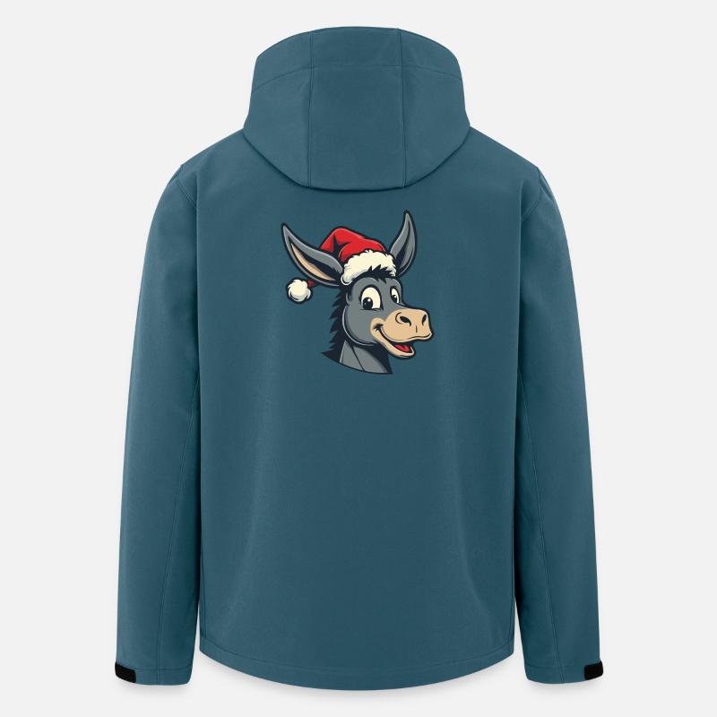 Weihnachts-Esel - Recycelte Männer Softshell-Jacke von Stanley/Stella - Dunkles Petrol