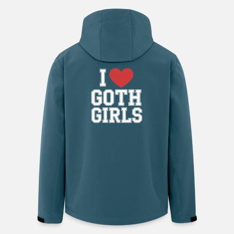 I Heart Goth Girls - Men’s Recycled Softshell Jacket by Stanley/Stella - stargazer