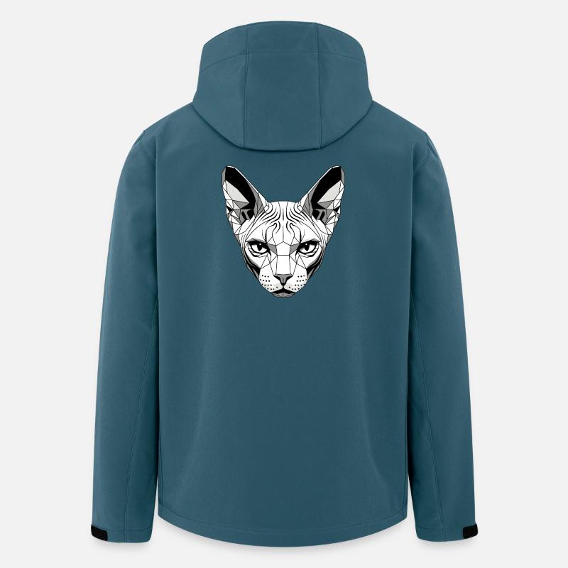 Sphynx Kat Sphynx Kat Canadisk Kat Sød Sfinx - Stanley/Stella herre softshelljakke i genanvendt polyester Discoverer - mørk petrol