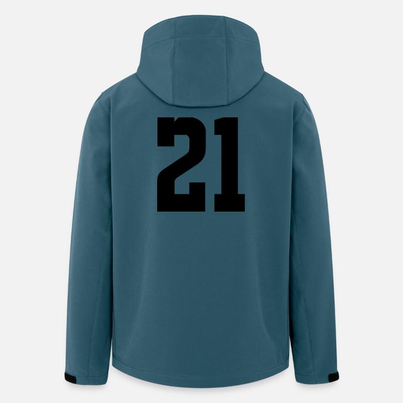 21 - Recycelte Männer Softshell-Jacke von Stanley/Stella - Dunkles Petrol