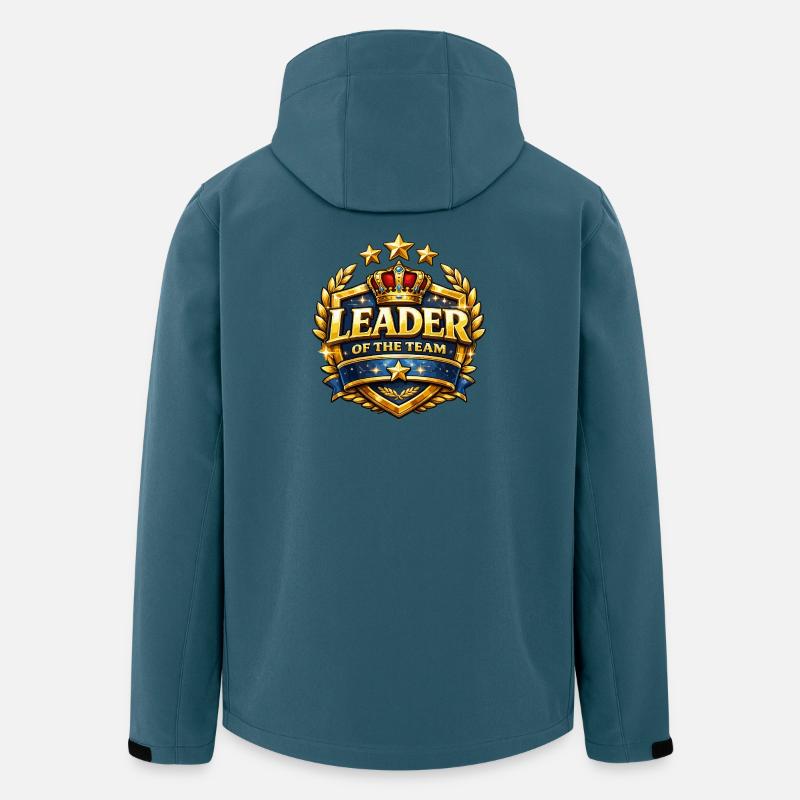 Chef de l’équipe Crown Badge - Veste softshell homme en polyester recyclé Stanley/Stella - bleu pétrole foncé