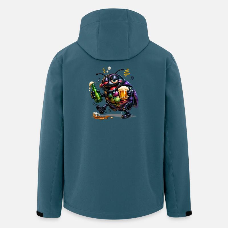 Drunk Tor - Recycelte Männer Softshell-Jacke von Stanley/Stella - Dunkles Petrol