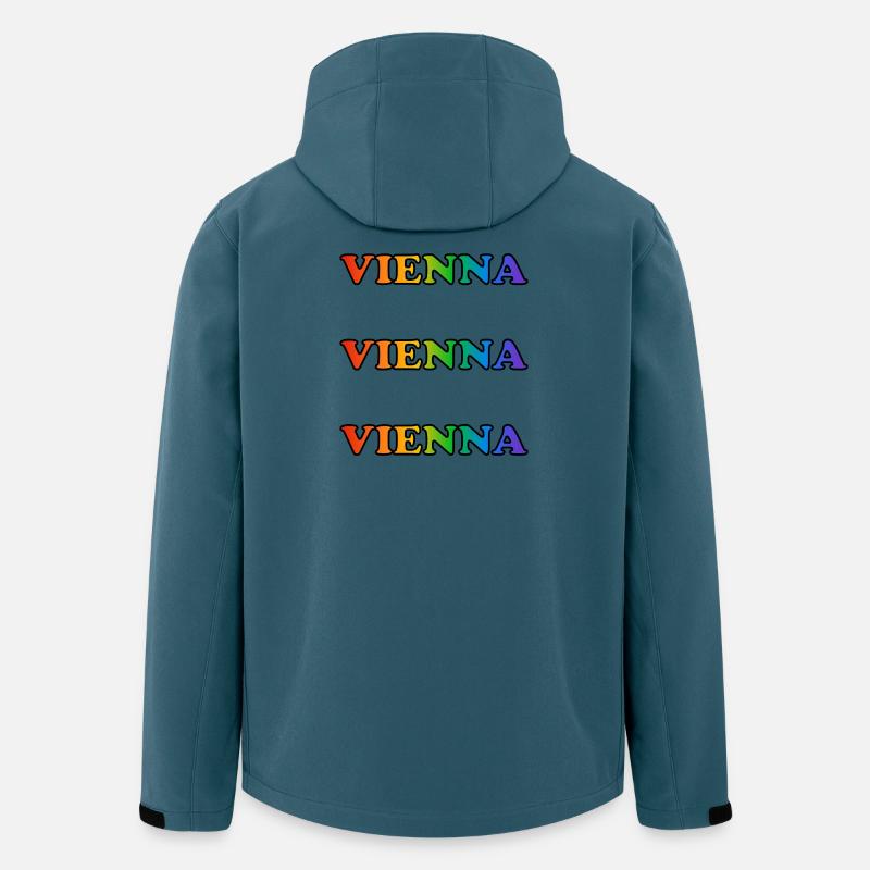 Wiener Regenbogenwiederholungen - Recycelte Männer Softshell-Jacke von Stanley/Stella - Dunkles Petrol