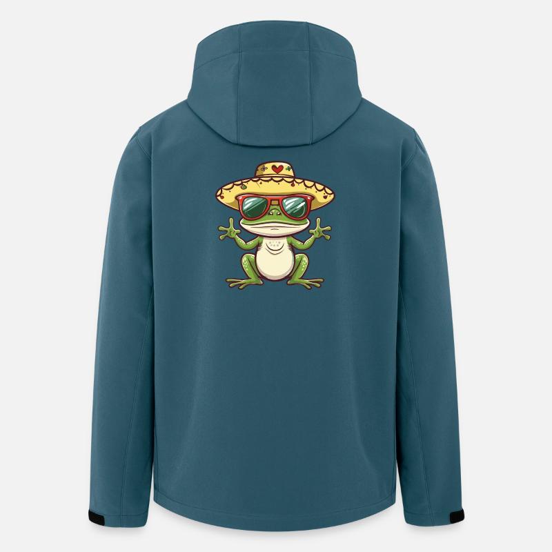 Frog Funny Sombrero - Men’s Recycled Softshell Jacket by Stanley/Stella - stargazer