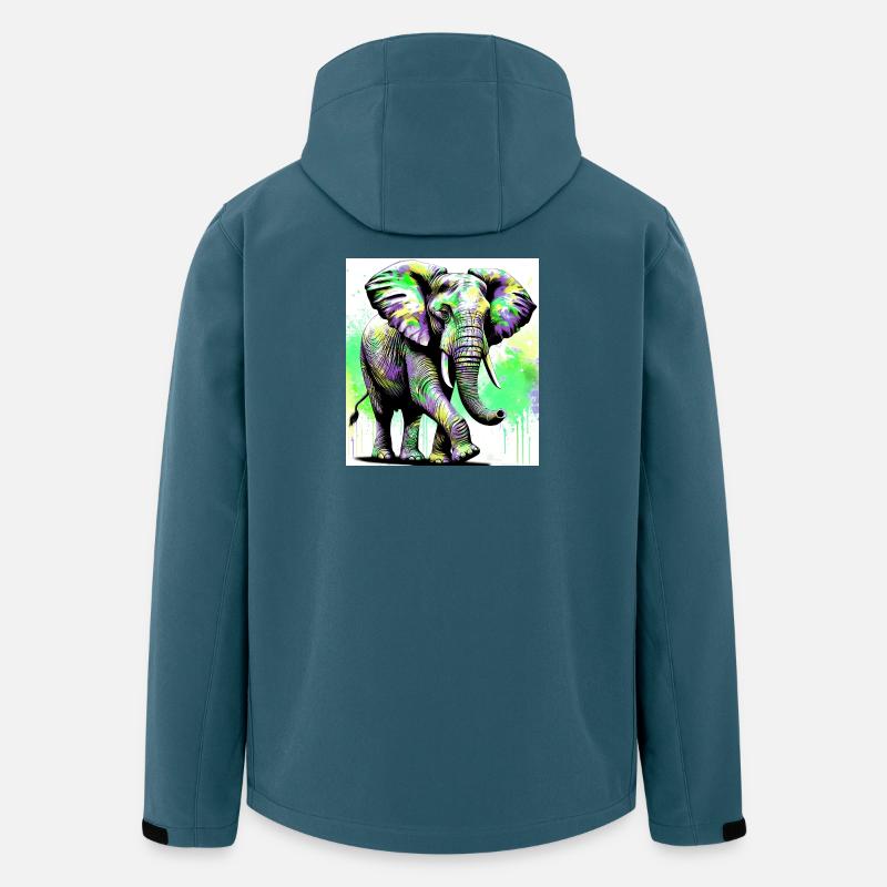 Elefant - Recycelte Männer Softshell-Jacke von Stanley/Stella - Dunkles Petrol