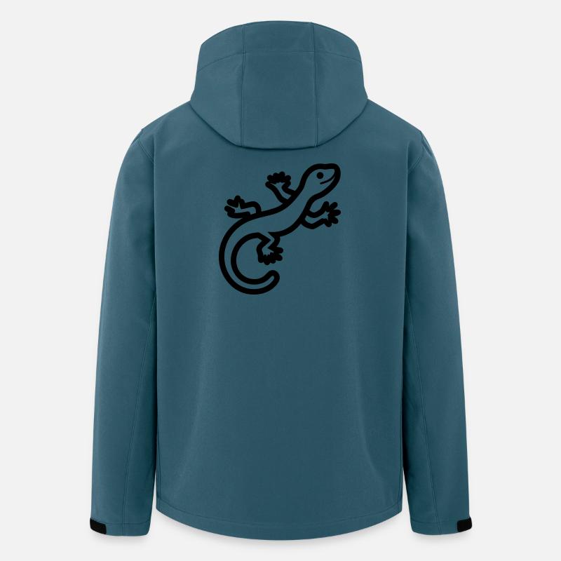 Eidechse - Recycelte Männer Softshell-Jacke von Stanley/Stella - Dunkles Petrol